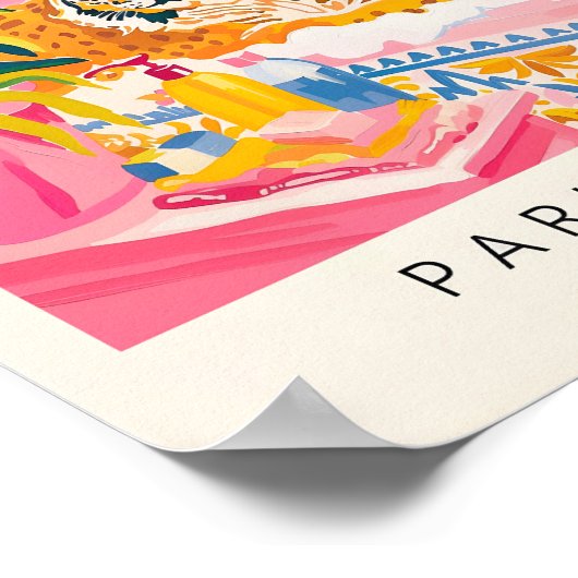 Lynx in bad Grappig Poster, Matisse Art Print, geb Poster (Hoek)