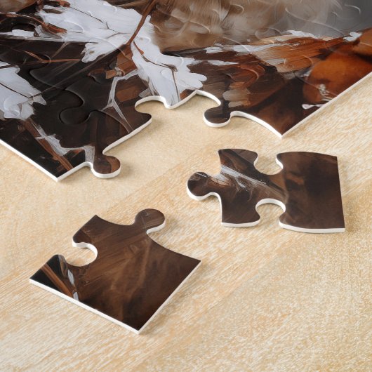 Lynx in de winter legpuzzel (Zijkant)