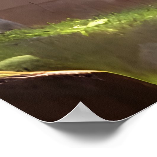 Lynx in het wandelende dorp | AI Art Poster (Hoek)