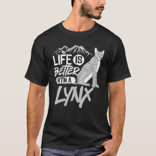 Lynx Kat Dieren Safari Bobcats Schattige Zuid-Afri T-shirt