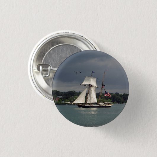 Lynx-knop Ronde Button 3,2 Cm (Voorkant /achterkant)