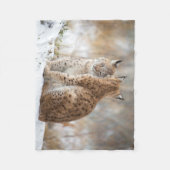 Lynx love Blanket Fleece Deken (Voorkant)