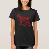 Lynx Lover Funny Hearts Love Lynx Valentijn S Day T-shirt (Voorkant)