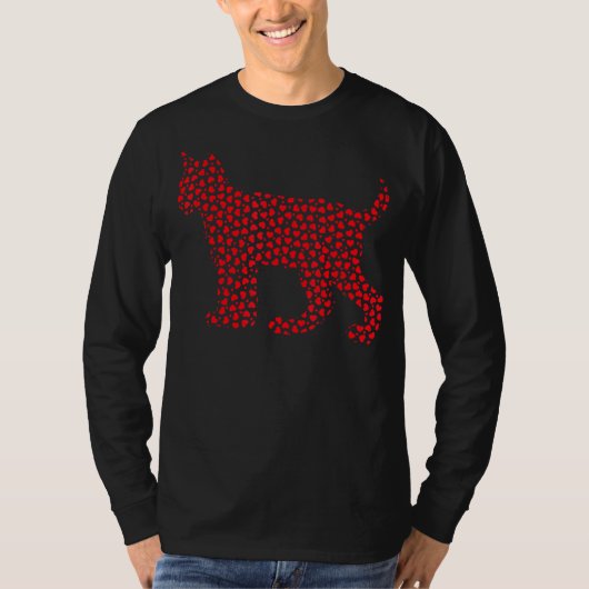 Lynx Lover Funny Hearts Love Lynx Valentijn S Day T-shirt (Voorkant)