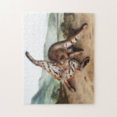 Lynx (Lynx rufus var maculatus) Illustratie Legpuzzel (Verticaal)