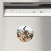 Lynx (Lynx rufus var maculatus) Illustratie Magneet (Insitu (Vaatwasser))