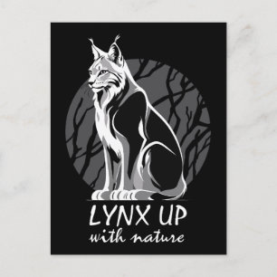 Lynx met Natuur Briefkaart