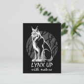 Lynx met Natuur Briefkaart (Staand voorkant)