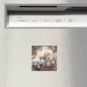 Lynx Moon Art Magnet (Insitu (Vaatwasser))