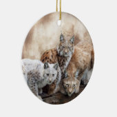 Lynx Moon Holiday Ornament (Rechts)