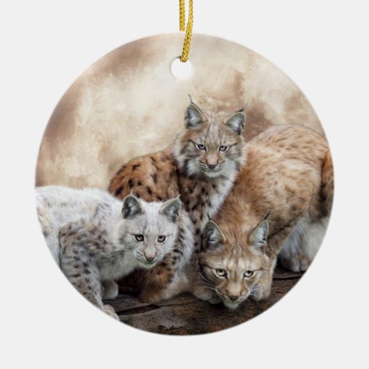 Lynx Moon Holiday Ornament (Voorkant)