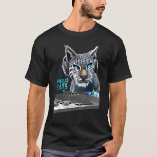 Lynx Music Beats Bobcat Animal Musician T-shirt