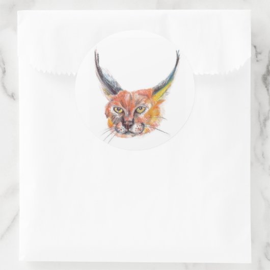 Lynx, Natuur liefhebber Sticker (Tas)