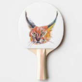 Lynx Ping Pong peddel, rood rubber achterkant Tafeltennisbatje (Voorkant)