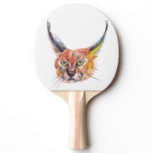 Lynx Ping Pong peddel, rood rubber achterkant