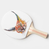 Lynx Ping Pong peddel, rood rubber achterkant Tafeltennisbatje (Zijkant)