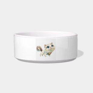 Lynx Point Siamese Cat Character Ceramic Bowl Voerbakje