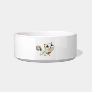 Lynx Point Siamese Cat Character Ceramic Bowl Voerbakje