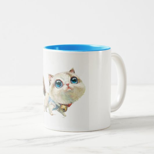 Lynx Point Siamese Cat Character Coffee Mok (Voorkant rechts)