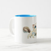 Lynx Point Siamese Cat Character Coffee Mok (Voorkant links)