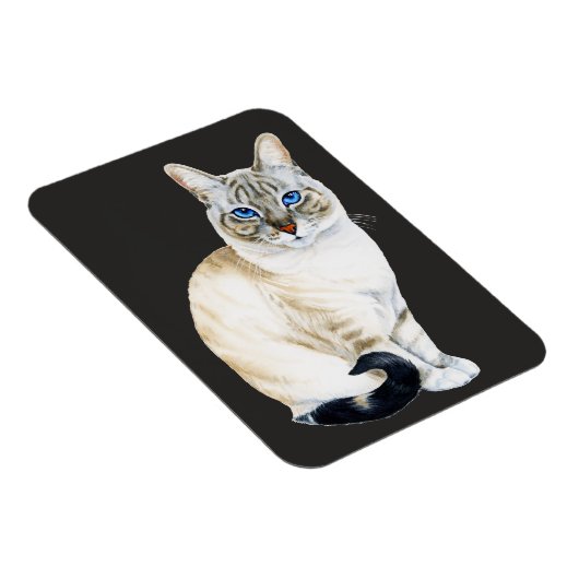 Lynx Point Siamese Cat Magneet (Rechterzijde)