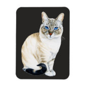 Lynx Point Siamese Cat Magneet (Verticaal)