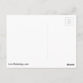 Lynx Point Siamese Cat op Kat Angels Briefkaart (Achterkant)