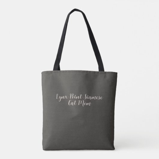 Lynx Point Siamese Cat Personalizeerd Tote Bag (Achterkant)