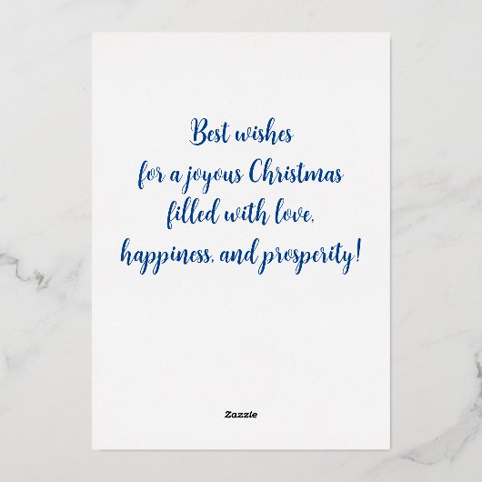 Lynx Point Siamese Cat Persoonlijke kerstmis Folie Feestdagenkaart (Achterkant)