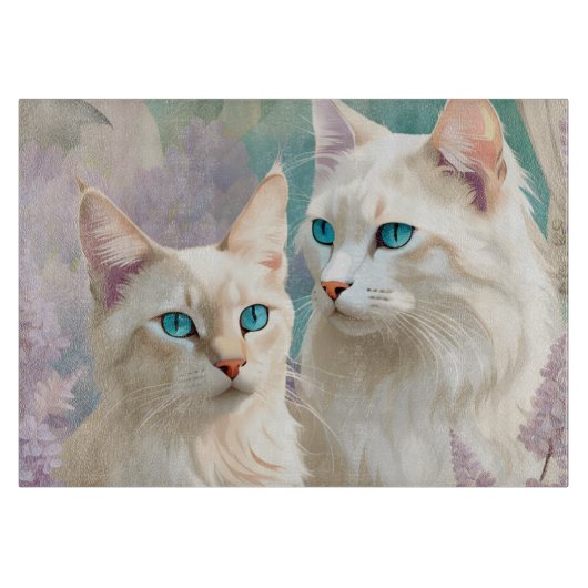 Lynx Point Siamese portretkunst Snijplank (Voorkant)