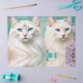 Lynx Point Siamese portretkunst Tissuepapier (Craft)