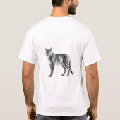 Lynx Power op wit T-shirt (Achterkant)