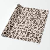Lynx Print Wrapping Paper Cadeaupapier (Uitgerold)