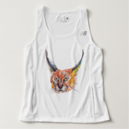 Lynx Running Tanktop, Wit T-shirt