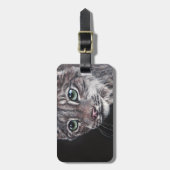 Lynx 's nachts bagagelabel (Voorkant verticaal)