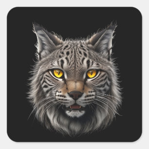 Lynx Vierkante Sticker