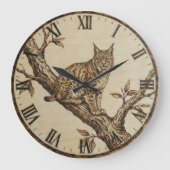 Lynx Wall Clock  Grote Klok (Voorkant)