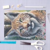 Lynx Waterverf Forest Art Tissuepapier (Craft)