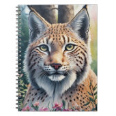 Lynx Waterverf Schilderen Bloemen Artwork Notitieboek (Voorkant)