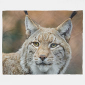 Lynx Wild Cat Fleece Blanket (Voorkant (Horizontaal))