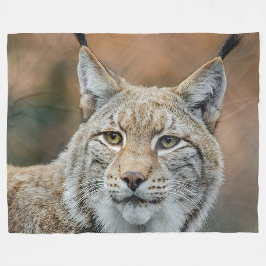 Lynx Wild Cat Fleece Blanket (Voorkant (Horizontaal))