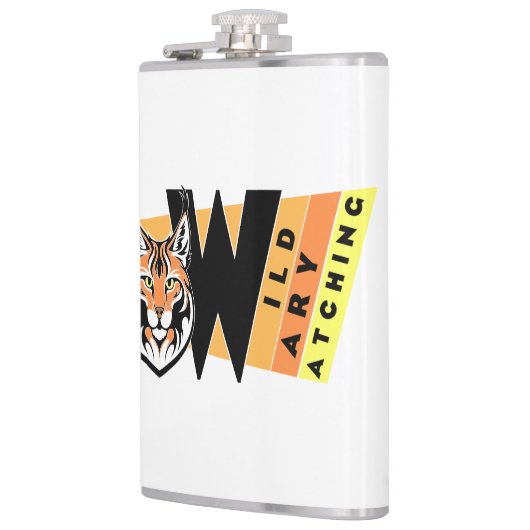 Lynx - Wild. Voorzichtig. waarneming Heupfles (Links)