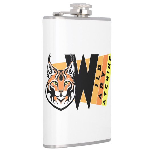 Lynx - Wild. Voorzichtig. waarneming Heupfles (Rechts)