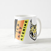 Lynx - Wild. Voorzichtig. waarneming Koffiemok (Voorkant rechts)