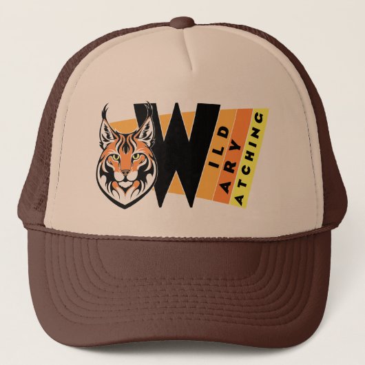 Lynx - Wild. Voorzichtig. waarneming Trucker Pet (Voorkant)