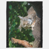 Lynx Wildcat op Fleece Blanket Deken (Voorkant)