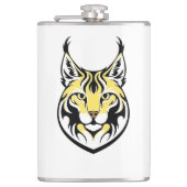 Lynx, wilde kat heupfles (Voorkant)