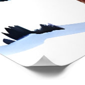 Lynx zit in de sneeuw | AI Art Poster (Hoek)