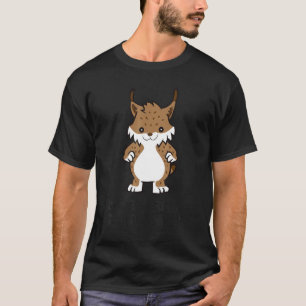 Lynxes is mijn dierlijk dierlijk, wild katje Lynx- T-shirt