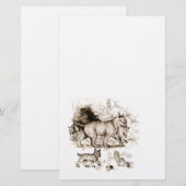 Lynxfamilie Briefpapier (Voorkant / Achterkant)